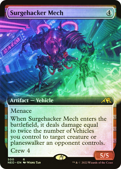 Surgehacker Mech (Extended Art)\nKamigawa: Neon Dynasty - Variants\nSingle\nMagic The Gathering