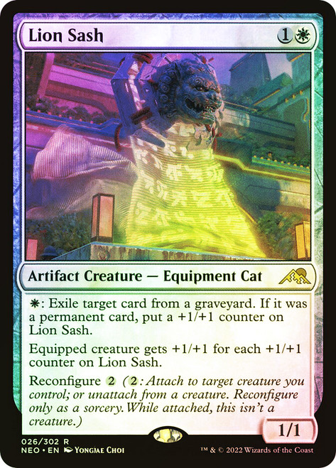 Lion Sash\nKamigawa: Neon Dynasty\nSingle\nMagic The Gathering