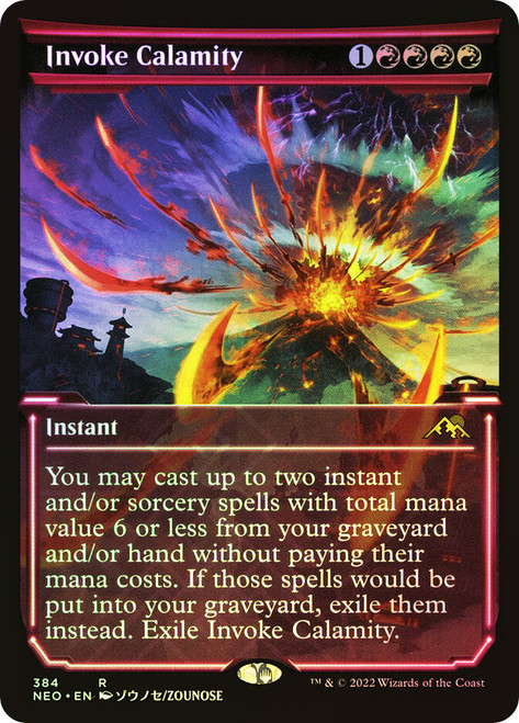 Invoke Calamity (Showcase)\nKamigawa: Neon Dynasty - Variants\nSingle\nMagic The Gathering