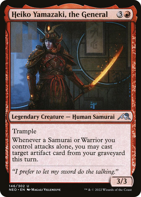 Heiko Yamazaki, the General\nKamigawa: Neon Dynasty\nSingle\nMagic The Gathering