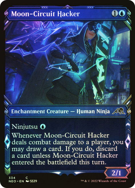 Moon-Circuit Hacker (Showcase)\nKamigawa: Neon Dynasty - Variants\nSingle\nMagic The Gathering