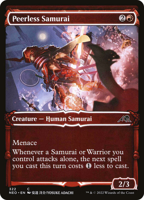 Peerless Samurai (Showcase)\nKamigawa: Neon Dynasty - Variants\nSingle\nMagic The Gathering