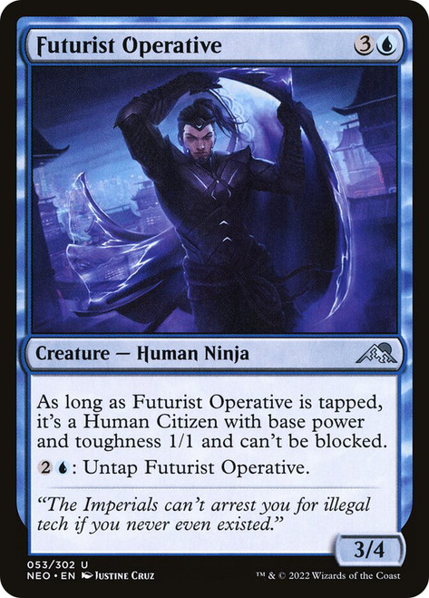 Futurist Operative\nKamigawa: Neon Dynasty\nSingle\nMagic The Gathering