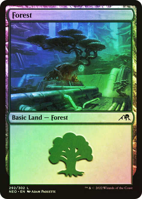 Forest (#292)\nKamigawa: Neon Dynasty\nSingle\nMagic The Gathering