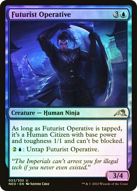 Futurist Operative\nKamigawa: Neon Dynasty\nSingle\nMagic The Gathering
