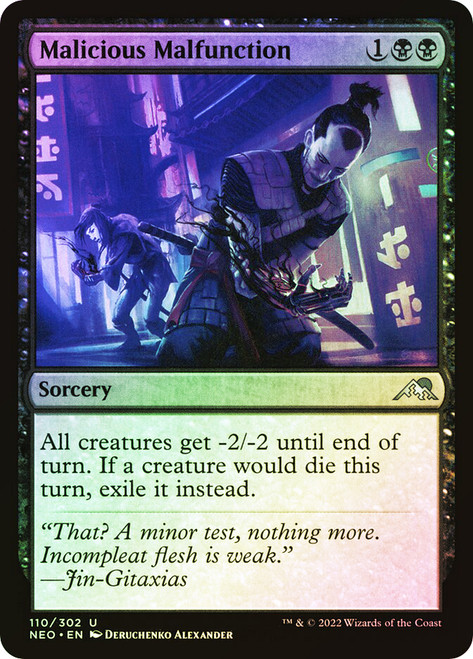 Malicious Malfunction\nKamigawa: Neon Dynasty\nSingle\nMagic The Gathering