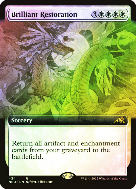 Brilliant Restoration (Extended Art)\nKamigawa: Neon Dynasty - Variants\nSingle\nMagic The Gathering