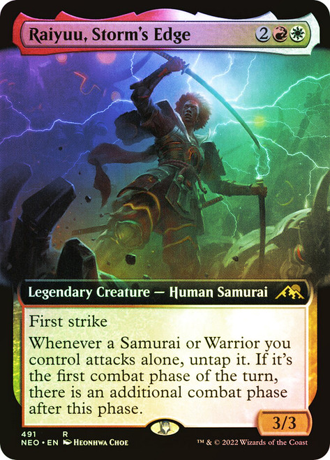 Raiyuu, Storm's Edge (Extended Art)\nKamigawa: Neon Dynasty - Variants\nSingle\nMagic The Gathering