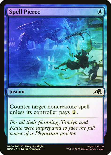 Spell Pierce\nKamigawa: Neon Dynasty\nSingle\nMagic The Gathering