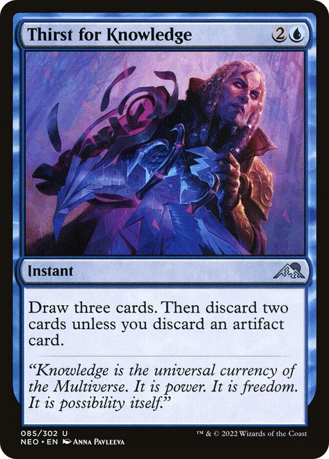 Thirst for Knowledge\nKamigawa: Neon Dynasty\nSingle\nMagic The Gathering