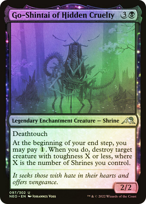 Go-Shintai of Hidden Cruelty\nKamigawa: Neon Dynasty\nSingle\nMagic The Gathering
