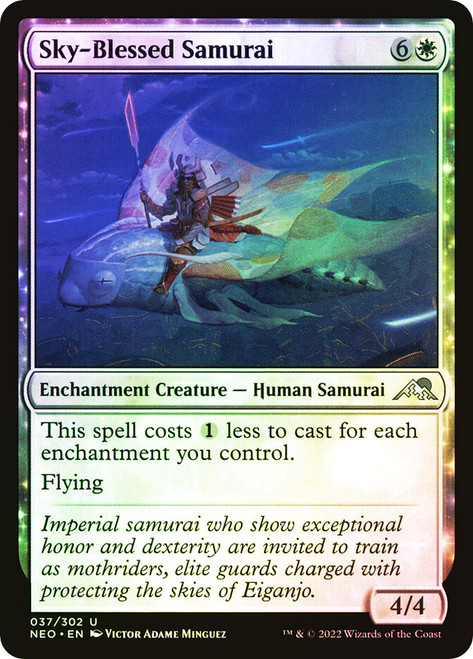Sky-Blessed Samurai\nKamigawa: Neon Dynasty\nSingle\nMagic The Gathering