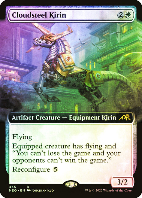 Cloudsteel Kirin (Extended Art)\nKamigawa: Neon Dynasty - Variants\nSingle\nMagic The Gathering