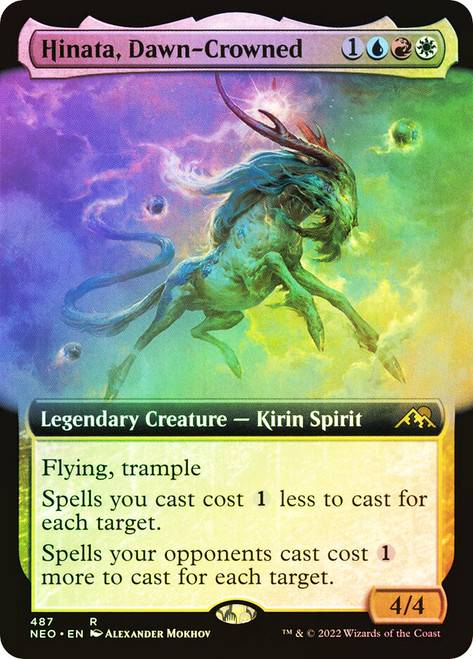 Hinata, Dawn-Crowned (Extended Art)\nKamigawa: Neon Dynasty - Variants\nSingle\nMagic The Gathering