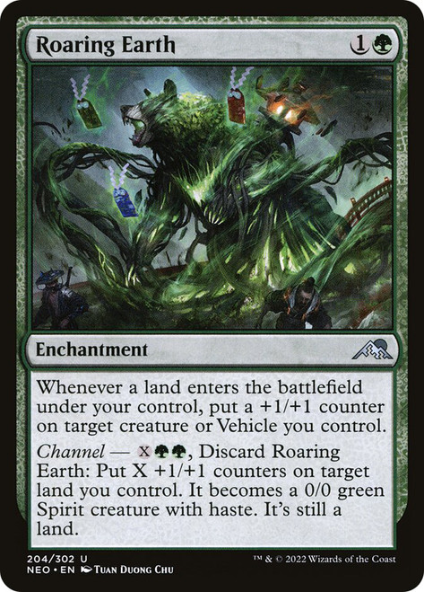 Roaring Earth\nKamigawa: Neon Dynasty\nSingle\nMagic The Gathering
