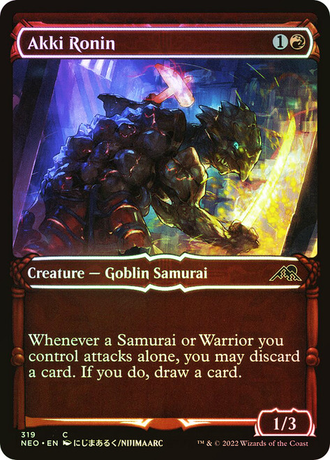 Akki Ronin (Showcase)\nKamigawa: Neon Dynasty - Variants\nSingle\nMagic The Gathering