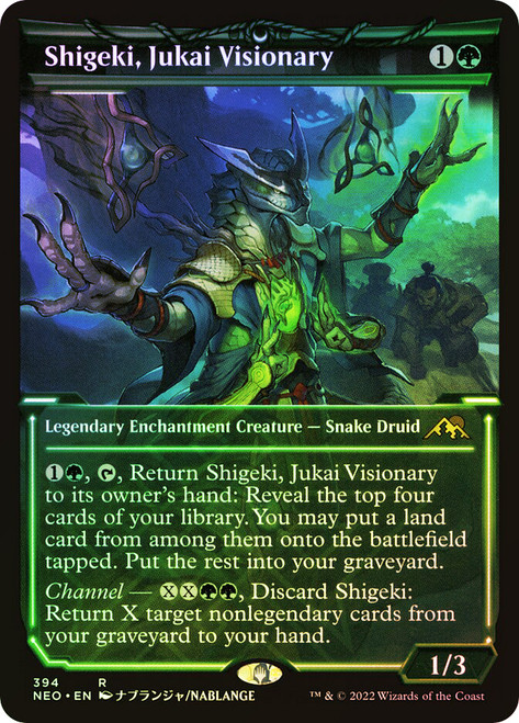 Shigeki, Jukai Visionary (Showcase)\nKamigawa: Neon Dynasty - Variants\nSingle\nMagic The Gathering
