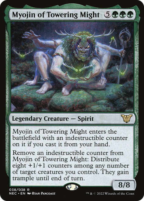 Myojin of Towering Might\nKamigawa: Neon Dynasty Commander\nSingle\nMagic The Gathering