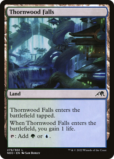 Thornwood Falls\nKamigawa: Neon Dynasty\nSingle\nMagic The Gathering