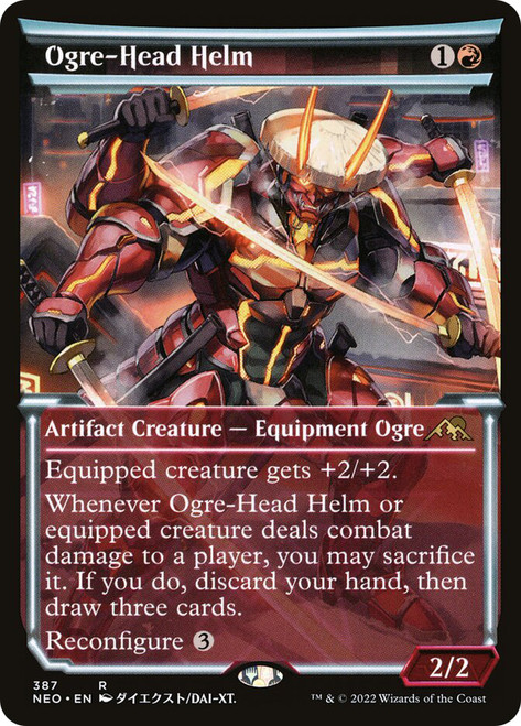 Ogre-Head Helm (Showcase)\nKamigawa: Neon Dynasty - Variants\nSingle\nMagic The Gathering