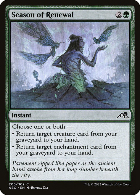 Season of Renewal\nKamigawa: Neon Dynasty\nSingle\nMagic The Gathering