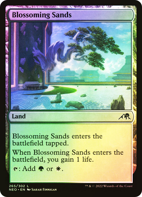 Blossoming Sands\nKamigawa: Neon Dynasty\nSingle\nMagic The Gathering