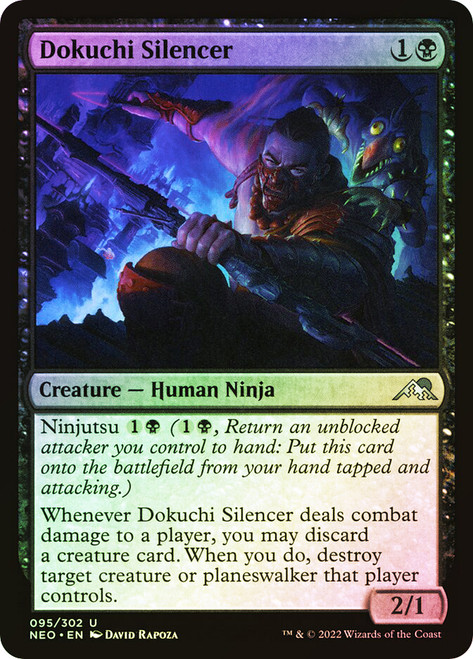 Dokuchi Silencer\nKamigawa: Neon Dynasty\nSingle\nMagic The Gathering