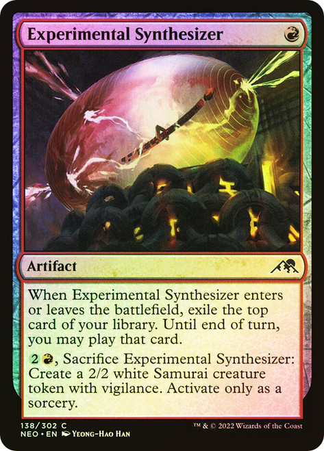 Experimental Synthesizer\nKamigawa: Neon Dynasty\nSingle\nMagic The Gathering