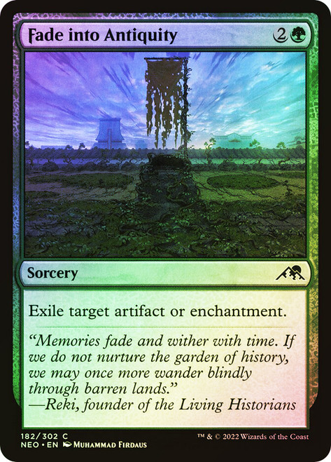 Fade into Antiquity\nKamigawa: Neon Dynasty\nSingle\nMagic The Gathering