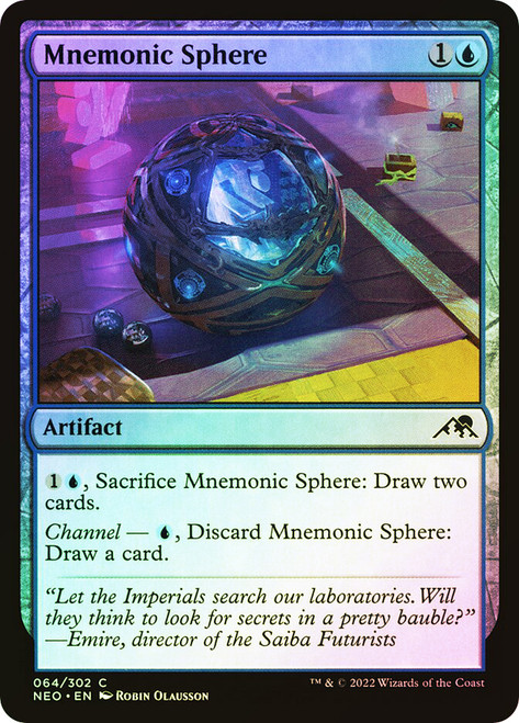 Mnemonic Sphere\nKamigawa: Neon Dynasty\nSingle\nMagic The Gathering