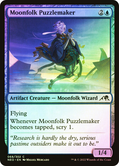 Moonfolk Puzzlemaker\nKamigawa: Neon Dynasty\nSingle\nMagic The Gathering