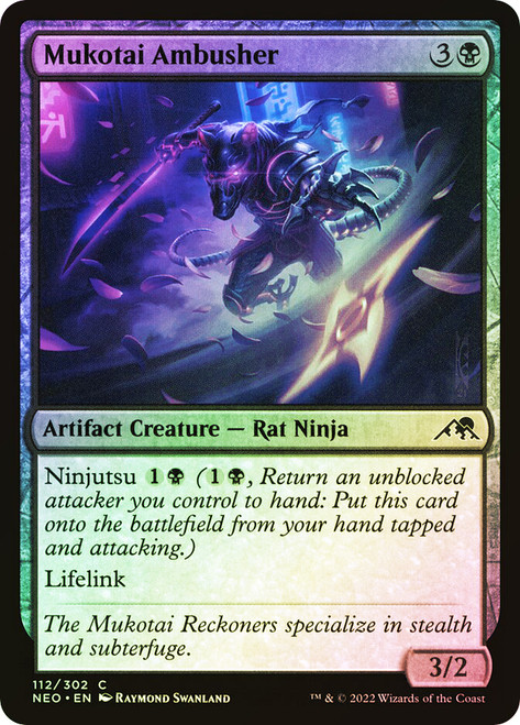 Mukotai Ambusher\nKamigawa: Neon Dynasty\nSingle\nMagic The Gathering