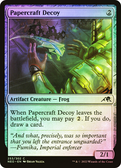 Papercraft Decoy\nKamigawa: Neon Dynasty\nSingle\nMagic The Gathering
