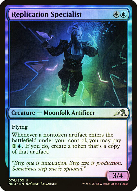 Replication Specialist\nKamigawa: Neon Dynasty\nSingle\nMagic The Gathering