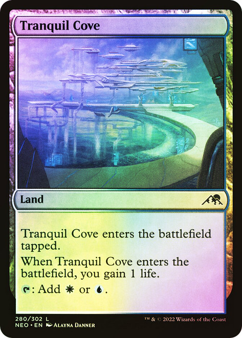 Tranquil Cove\nKamigawa: Neon Dynasty\nSingle\nMagic The Gathering
