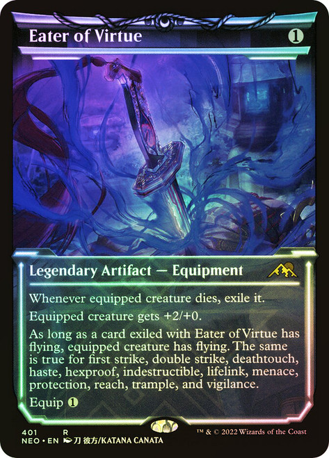 Eater of Virtue (Extended Art) | Kamigawa: Neon Dynasty - Variants 