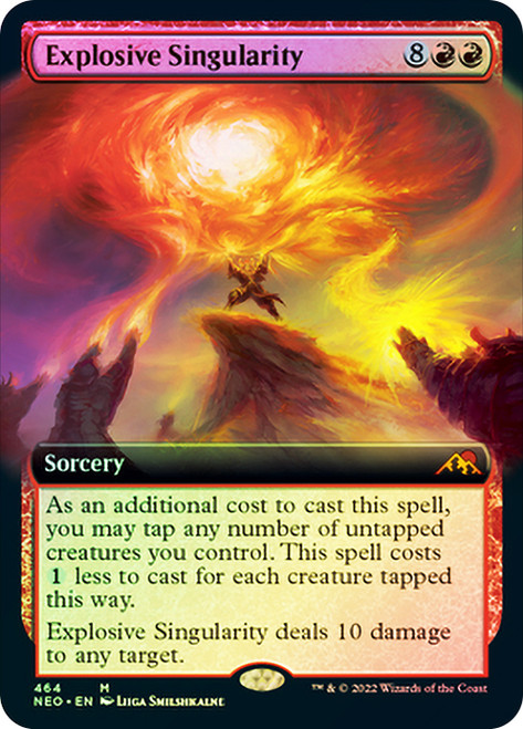 Explosive Singularity (Extended Art)\nKamigawa: Neon Dynasty - Variants\nSingle\nMagic The Gathering