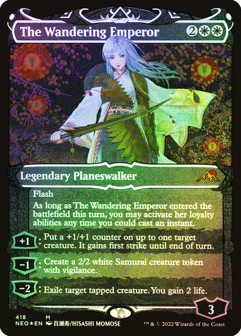 The Wandering Emperor (Showcase) (Foil Etched) | Kamigawa 