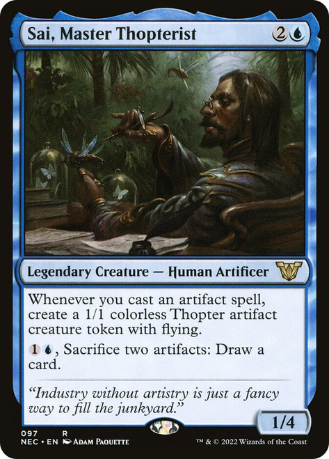 Sai, Master Thopterist\nKamigawa: Neon Dynasty Commander\nSingle\nMagic The Gathering