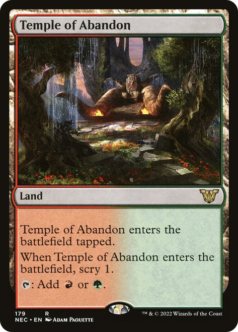 Temple of Abandon\nKamigawa: Neon Dynasty Commander\nSingle\nMagic The Gathering