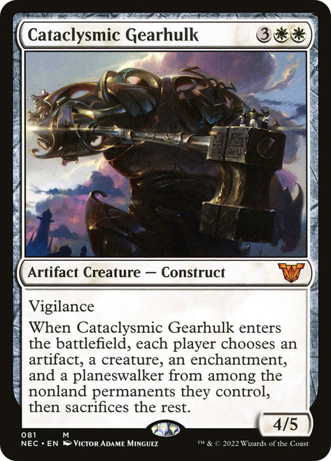 Cataclysmic Gearhulk\nKamigawa: Neon Dynasty Commander\nSingle\nMagic The Gathering