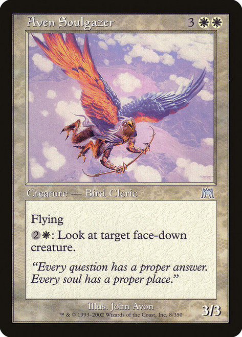 Aven Soulgazer\nOnslaught\nSingle\nMagic The Gathering