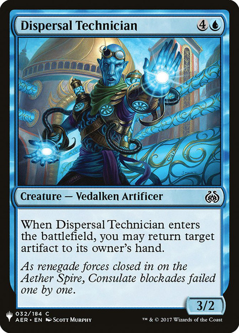 Dispersal Technician\nPlaneswalker Symbol Reprints\nSingle\nMagic The Gathering