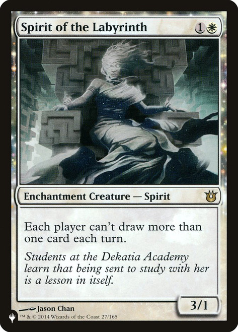 Spirit of the Labyrinth\nPlaneswalker Symbol Reprints\nSingle\nMagic The Gathering