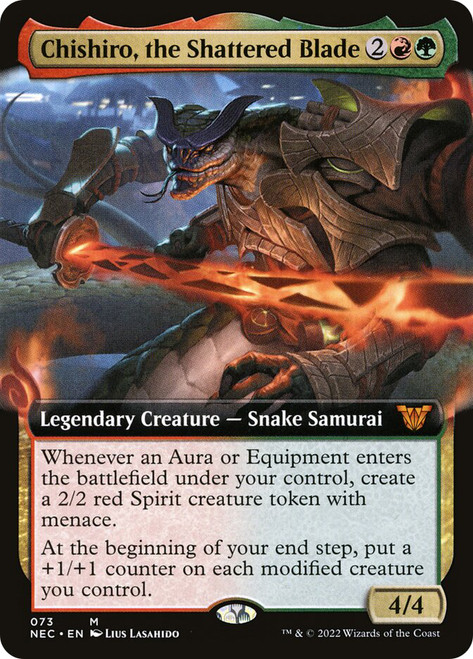 Chishiro, the Shattered Blade (Extended Art)\nKamigawa: Neon Dynasty Commander - Variants\nSingle\nMagic The Gathering