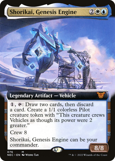 Shorikai, Genesis Engine (Extended Art)\nKamigawa: Neon Dynasty Commander - Variants\nSingle\nMagic The Gathering
