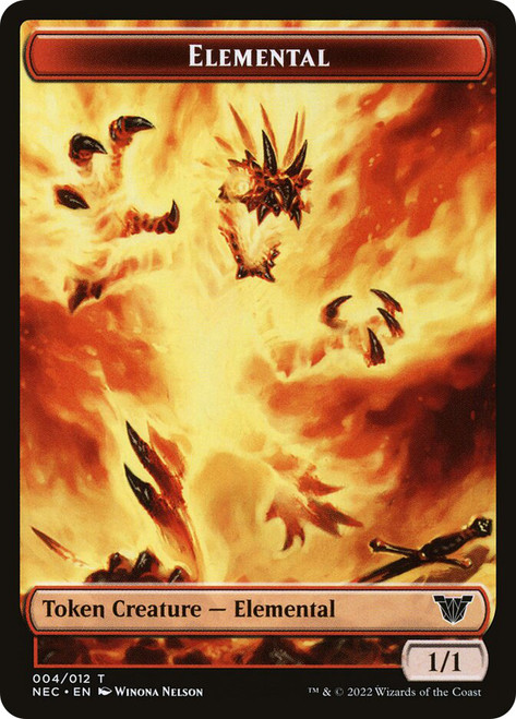 {Elemental Token} // {Spirit Token} (2/2)\nKamigawa: Neon Dynasty Commander\nSingle\nMagic The Gathering