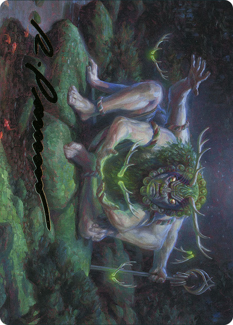 {Myojin of Towering Might Art Card} (Signed)\nArt Series\nSingle\nMagic The Gathering