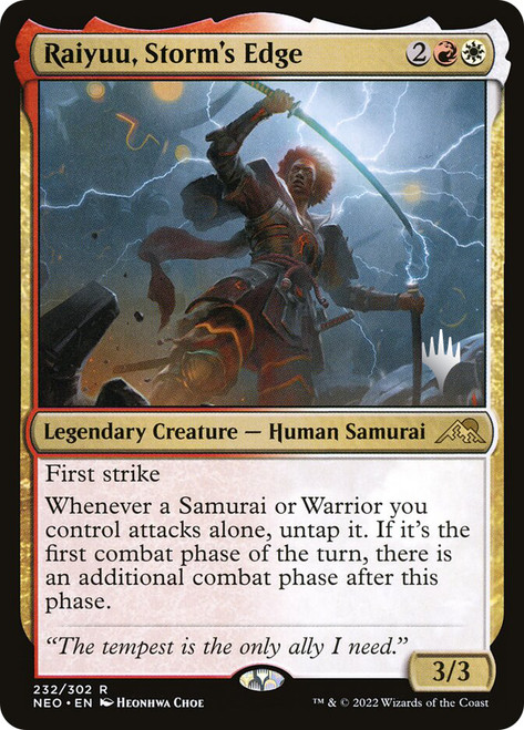 Raiyuu, Storm's Edge (Promo Pack) (Kamigawa: Neon Dynasty)\nPromo: Planeswalker Stamped\nSingle\nMagic The Gathering
