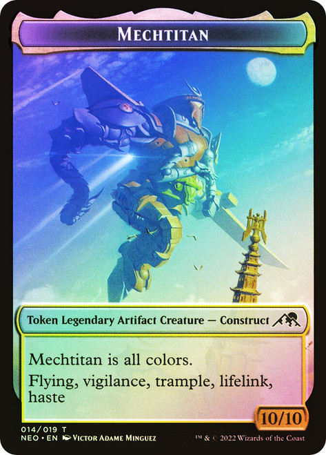 {Mechtitan Token} // {Spirit Token} (1/1)\nKamigawa: Neon Dynasty\nSingle\nMagic The Gathering